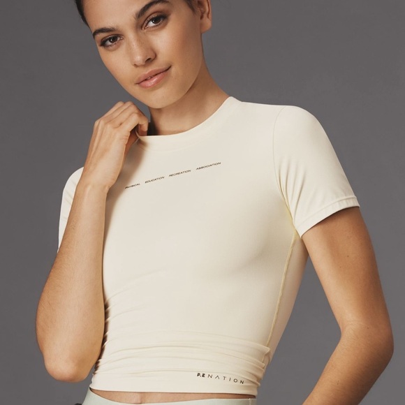 P.E Nation Yellow Foundation Short Sleeve T-Shirt - Picture 1 of 8